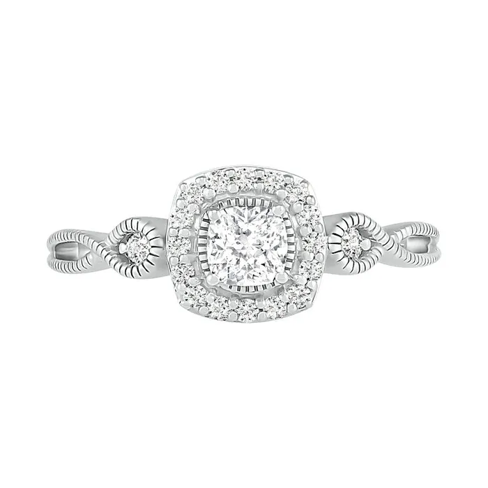 40mm CushionCut LabCreated White Sapphire Frame Infinity Shank Antique VintageStyle Ring in Sterling Silver Goldia Rings 40mm CushionCut LabCreated White Sapphire Frame Infinity Shank Antique VintageStyle Ring in Sterling Silver Goldia Rings