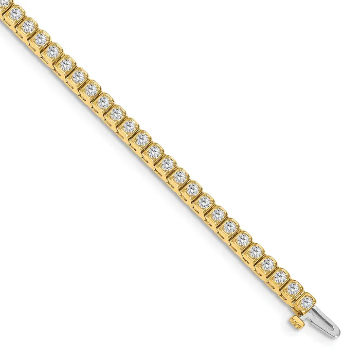 Bracelets Goldia 14k Yellow Gold Lab Grown Diamond VSSI FGH Tennis Bracelet Bracelets Goldia 14k Yellow Gold Lab Grown Diamond VSSI FGH Tennis Bracelet