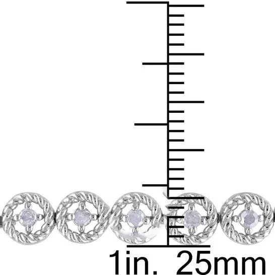 Bracelets JMS always Original AMOUR 1 CT TDW Diamond Tennis Link Bracelet In Sterling Silver Bracelets JMS always Original AMOUR 1 CT TDW Diamond Tennis Link Bracelet In Sterling Silver