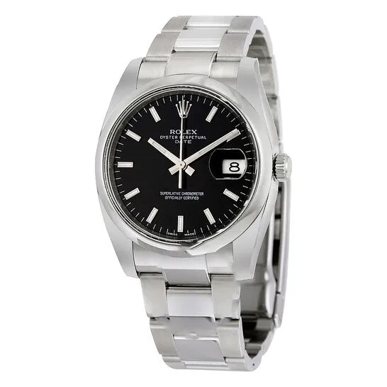 Bracelets JMS always Original Rolex Oyster Perpetual Date 34 Black Dial Stainless Steel Bracelet Automatic Mens Watch 115200BKSO Bracelets JMS always Original Rolex Oyster Perpetual Date 34 Black Dial Stainless Steel Bracelet Automatic Mens Watch 115200BKSO