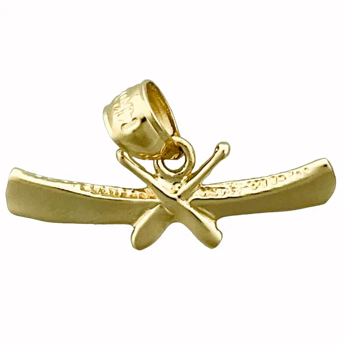 Charm Necklaces Goldia 14K Gold Canoe with Oars Charm