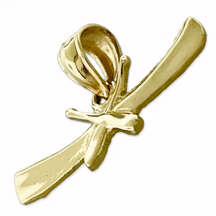 Charm Necklaces Goldia 14K Gold Canoe with Oars Charm