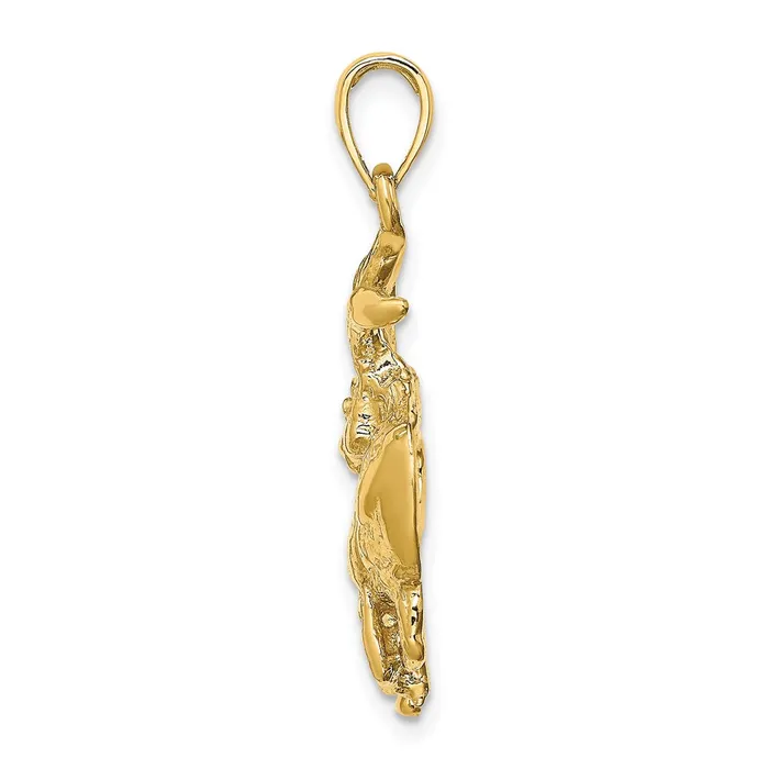 Charm Necklaces Goldia 14k Yellow Gold Large Taurus Zodiac Charm