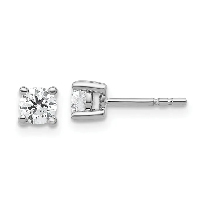 Earrings Goldia 14k White Gold 12 ctw Lab Grown Diamond VSSI G Round 4 Prong Heavy Wt Stud Earrings Earrings Goldia 14k White Gold 12 ctw Lab Grown Diamond VSSI G Round 4 Prong Heavy Wt Stud Earrings