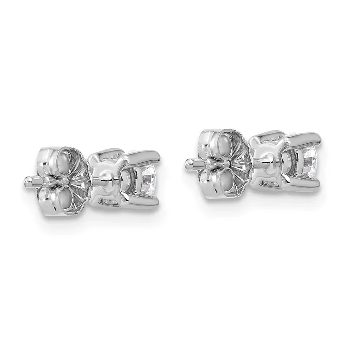 Earrings Goldia 14k White Gold 12 ctw Lab Grown Diamond VSSI G Round 4 Prong Heavy Wt Stud Earrings