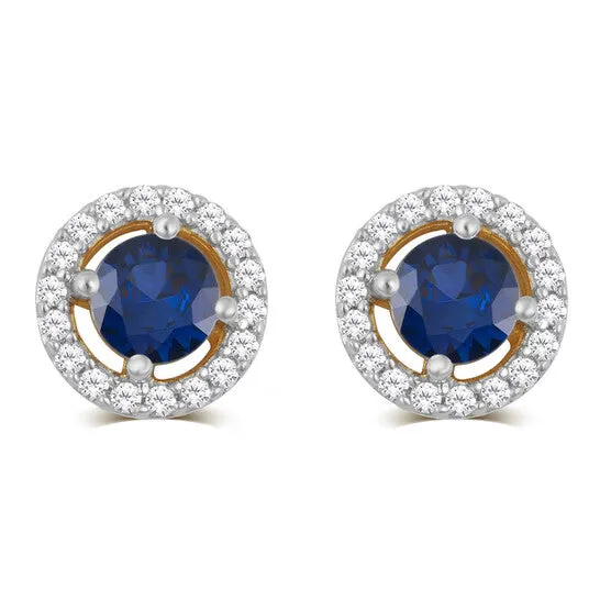 Earrings JMS always Original DiamondMuse Aqua and White Sapphire Birthstone Earring in Sterling Silver Earrings JMS always Original DiamondMuse Aqua and White Sapphire Birthstone Earring in Sterling Silver