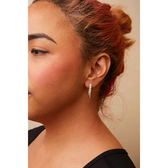 Earrings JMS always Original Haus of Brilliance 10K Yellow Gold 100 Cttw Round and BaguetteCut Diamond UHoop Earrings HI Color SI2I1 Clarity Earrings JMS always Original Haus of Brilliance 10K Yellow Gold 100 Cttw Round and BaguetteCut Diamond UHoop Earrings HI Color SI2I1 Clarity