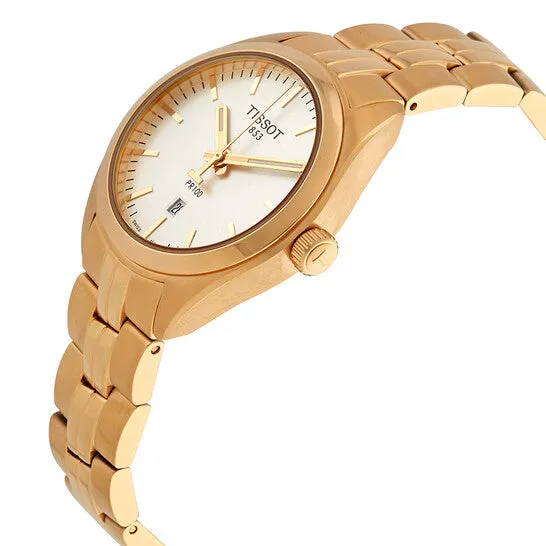 Earrings JMS always Original Tissot PR 100 Silver Dial Rose Gold PVD Ladies Watch T1012103303101 Earrings JMS always Original Tissot PR 100 Silver Dial Rose Gold PVD Ladies Watch T1012103303101