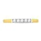gndatlanta Rings 10k Yellow Gold Round Diamond Single Row 5stone Band Ring 16 Cttw
