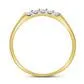 gndatlanta Rings 10k Yellow Gold Round Diamond Single Row 5stone Band Ring 16 Cttw
