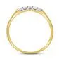 gndatlanta Rings 10k Yellow Gold Round Diamond Single Row 5stone Band Ring 16 Cttw
