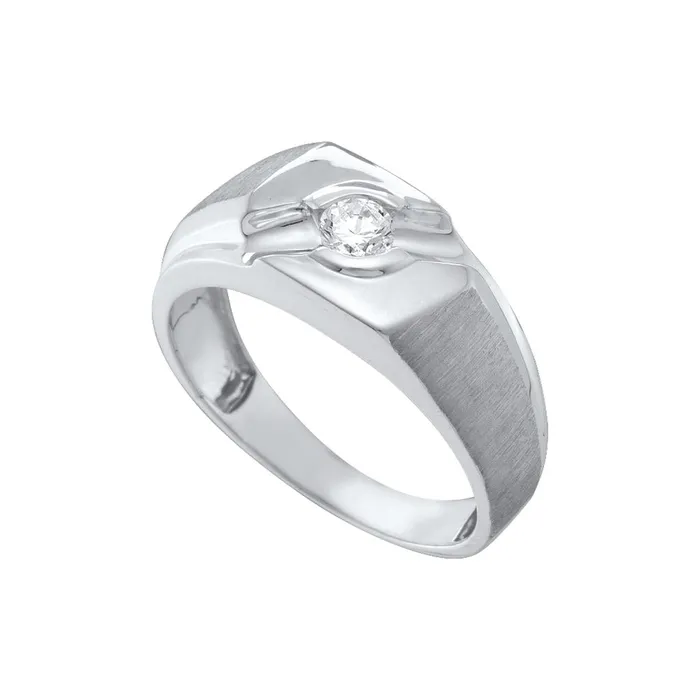 gndatlanta Rings 14k White Gold Round Diamond Solitaire Satinfinish Ring 14 Cttw gndatlanta Rings 14k White Gold Round Diamond Solitaire Satinfinish Ring 14 Cttw
