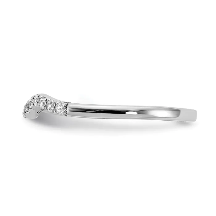 Goldia 14k White Gold Real Diamond Wedding Band Rings
