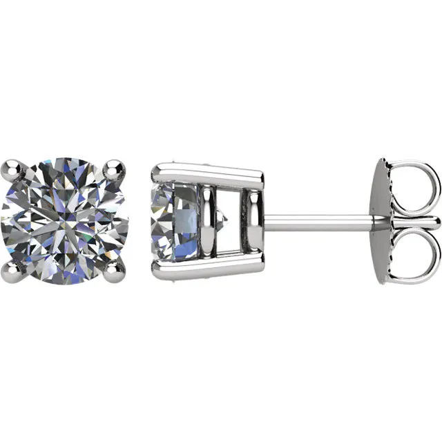 Goldia 2 CTW Diamond Earrings in 14kt White Gold Earrings