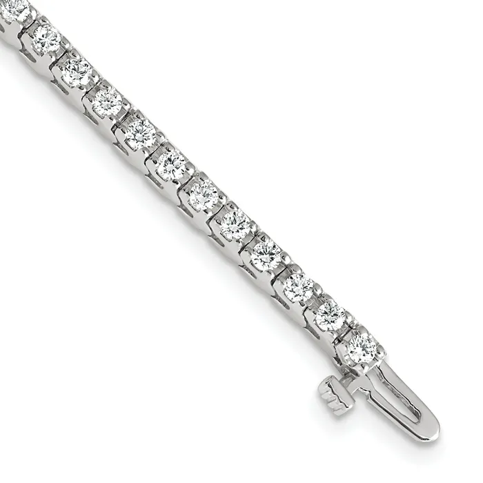 Goldia Bracelets 14k White Gold 14kw Lab Grown VSSI FGH Diamond Tennis Bracelet Goldia Bracelets 14k White Gold 14kw Lab Grown VSSI FGH Diamond Tennis Bracelet