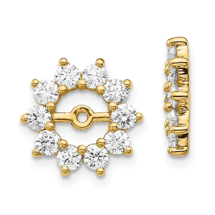 goldiaca Earrings 14k AAA Fancy Diamond Earring Jacket