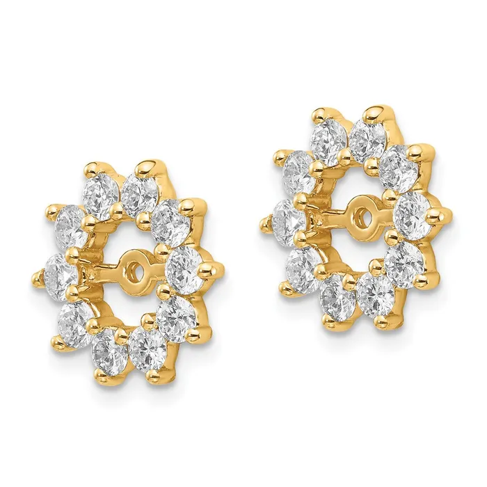 goldiaca Earrings 14k AAA Fancy Diamond Earring Jacket