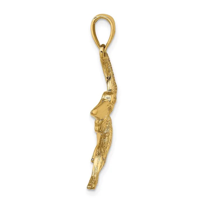 Goldia Charm Necklaces 14k Yellow Gold Flying Pelican Charm