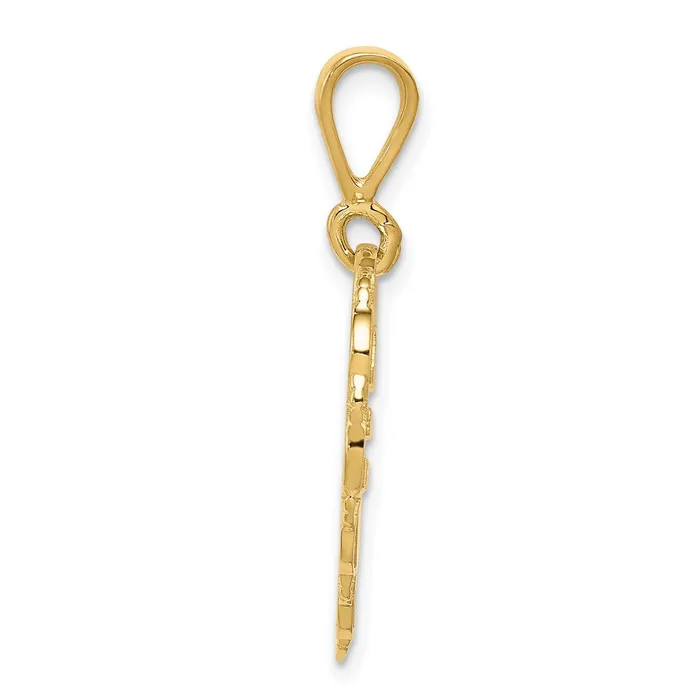 Goldia Charm Necklaces 14k Yellow Gold Happy Anniversary Charm