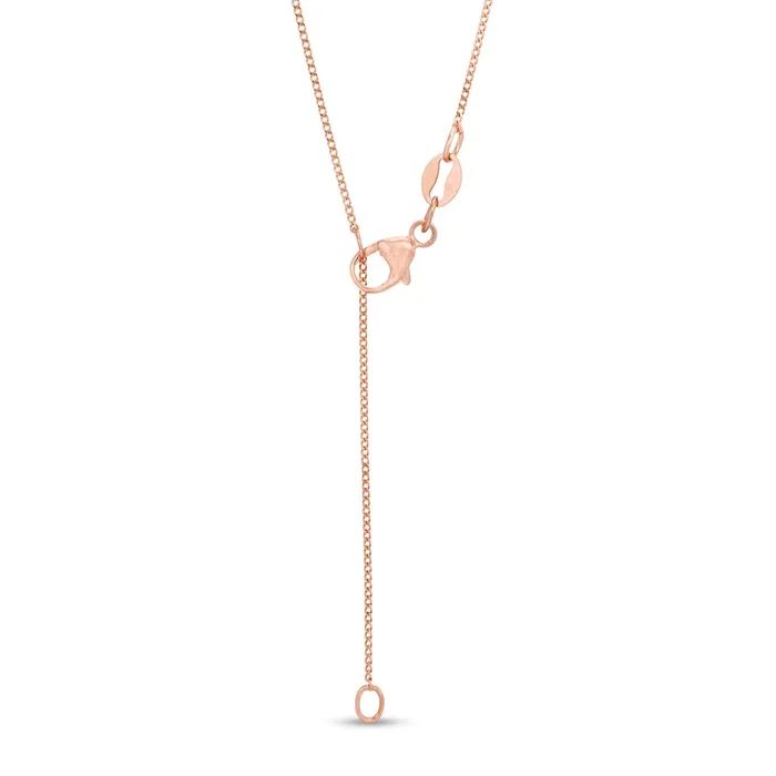 Goldia Necklaces 025 CT TW Baguette and Round Natural Diamond Vertical Bar Pendant in 10K Rose Gold Goldia Necklaces 025 CT TW Baguette and Round Natural Diamond Vertical Bar Pendant in 10K Rose Gold