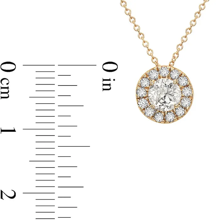 Goldia Necklaces 075 CT TW Natural Diamond Frame Pendant in 10K Yellow Gold Goldia Necklaces 075 CT TW Natural Diamond Frame Pendant in 10K Yellow Gold