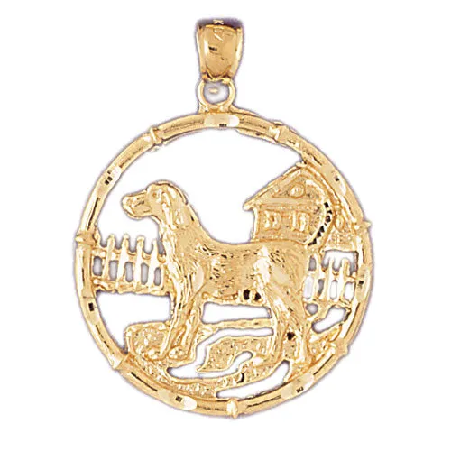Goldia Necklaces 14K Gold Dog Chinese Zodiac Pendant