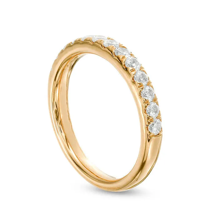 Goldia PreStyled Sets 063 CT TW Natural Diamond Anniversary Band in Solid 18K Gold ISI2 Goldia PreStyled Sets 063 CT TW Natural Diamond Anniversary Band in Solid 18K Gold ISI2