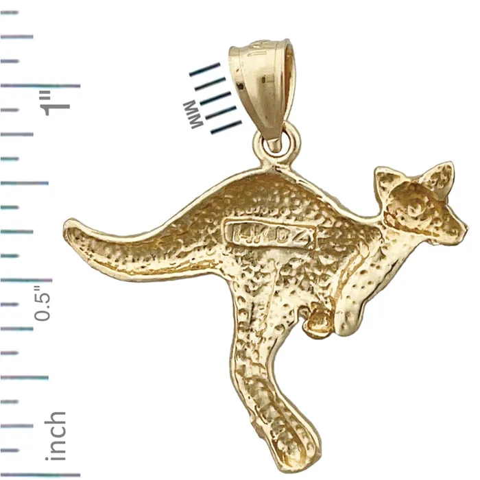 Goldia PreStyled Sets 14K Gold Kangaroo Pendant