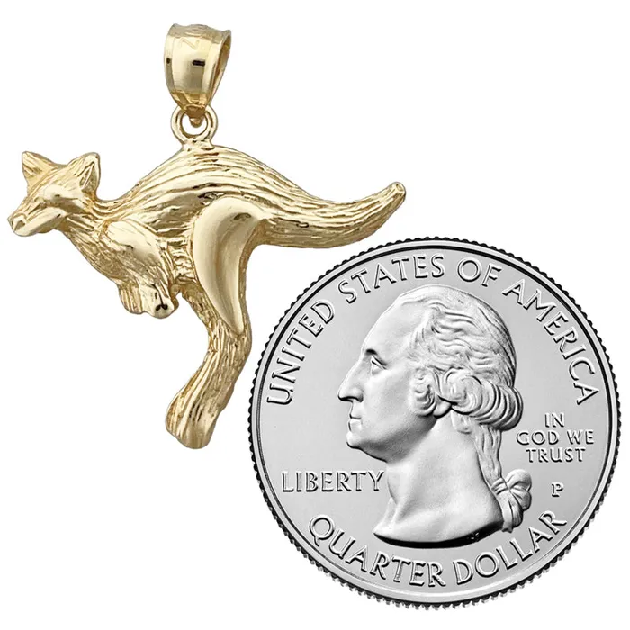 Goldia PreStyled Sets 14K Gold Kangaroo Pendant