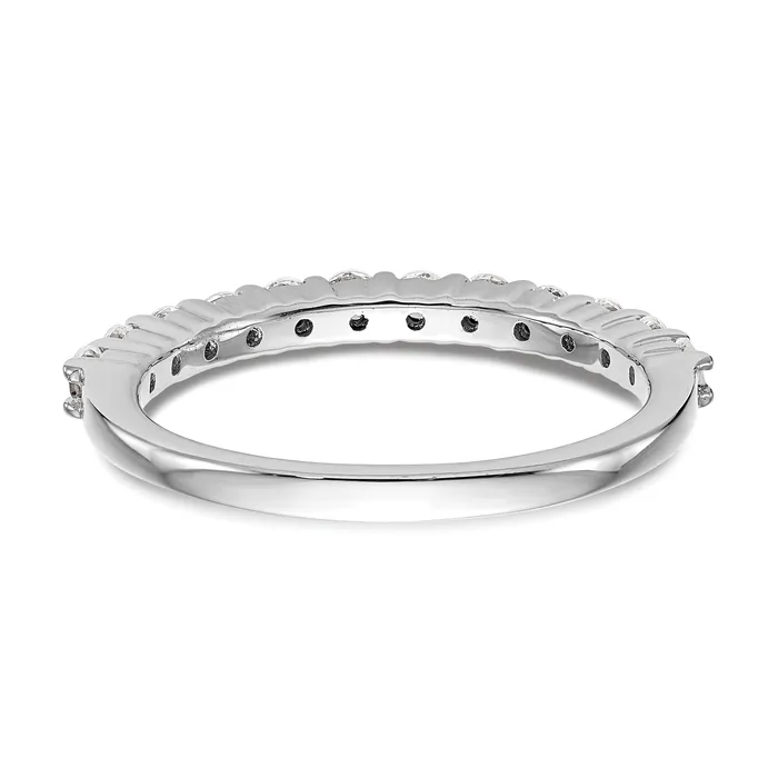 Goldia Rings 060ct CZ Solid Real 14k White Gold Wedding Wedding Band Ring