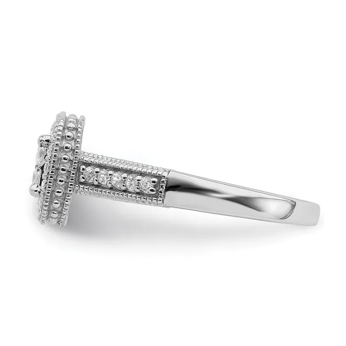 Goldia Rings 14k White Gold Real Diamond Diamond Engagement Ring