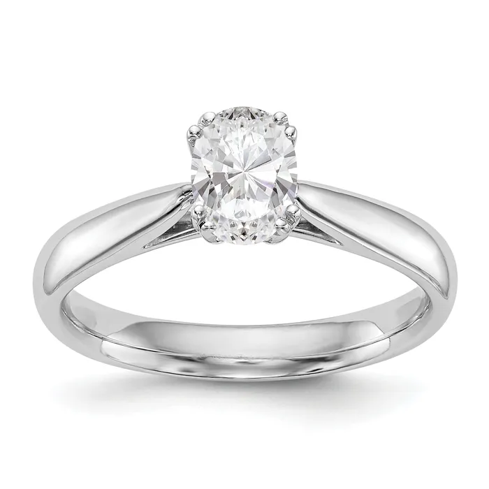 Goldia Rings 200ct CZ Solid Real 14K White Gold Oval Solitaire Engagement Ring Polished Engagement Ring Goldia Rings 200ct CZ Solid Real 14K White Gold Oval Solitaire Engagement Ring Polished Engagement Ring