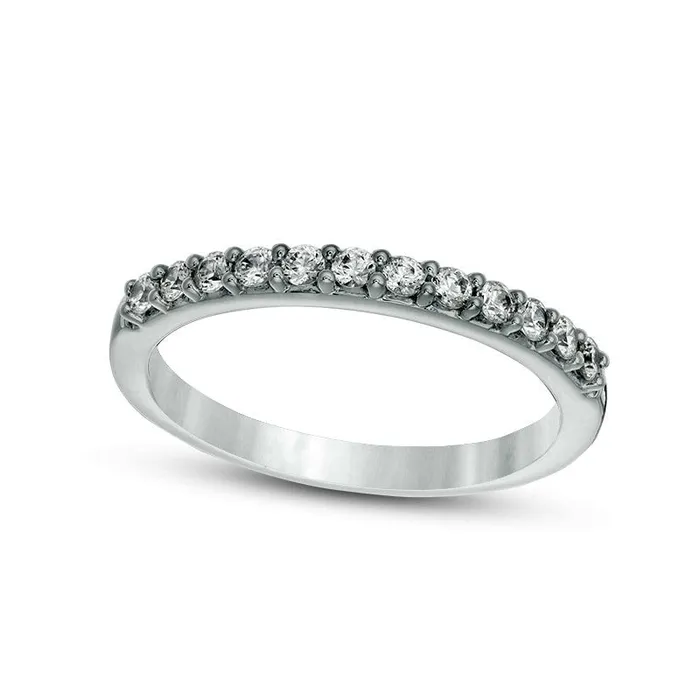 Goldia Rings Previously Owned 033 CT TW Colorless Natural Diamond Band in Solid 18K White Gold Goldia Rings Previously Owned 033 CT TW Colorless Natural Diamond Band in Solid 18K White Gold