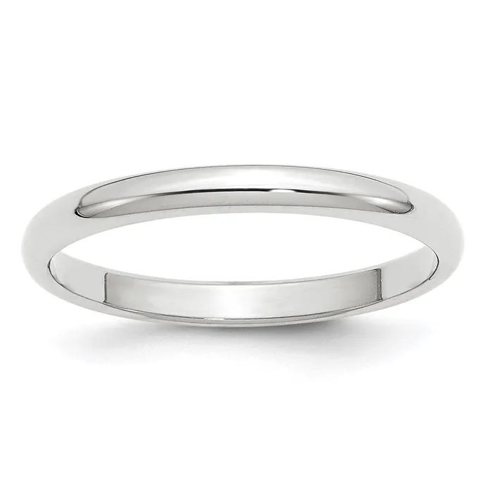 Goldia Rings Solid 10K White Gold 25mm Half Round MensWomens Wedding Band Ring Size 12 Goldia Rings Solid 10K White Gold 25mm Half Round MensWomens Wedding Band Ring Size 12