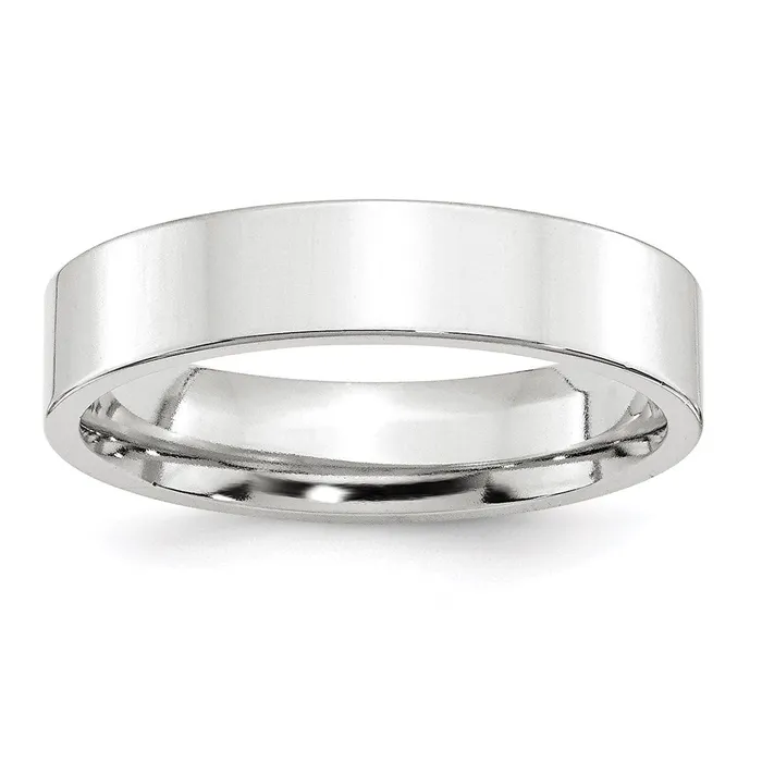 Goldia Rings Solid 10K White Gold 5mm Standard Flat Comfort Fit MensWomens Wedding Band Ring Size 125 Goldia Rings Solid 10K White Gold 5mm Standard Flat Comfort Fit MensWomens Wedding Band Ring Size 125