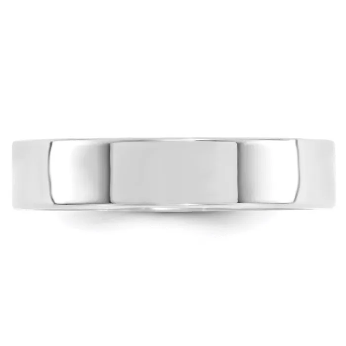 Goldia Rings Solid 10K White Gold 5mm Standard Flat Comfort Fit MensWomens Wedding Band Ring Size 125 Goldia Rings Solid 10K White Gold 5mm Standard Flat Comfort Fit MensWomens Wedding Band Ring Size 125