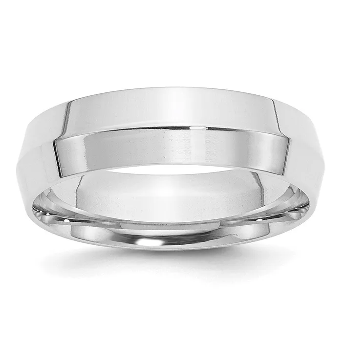Goldia Rings Solid 10K White Gold 6mm Knife Edge Comfort Fit MensWomens Wedding Band Ring Size 6 Goldia Rings Solid 10K White Gold 6mm Knife Edge Comfort Fit MensWomens Wedding Band Ring Size 6