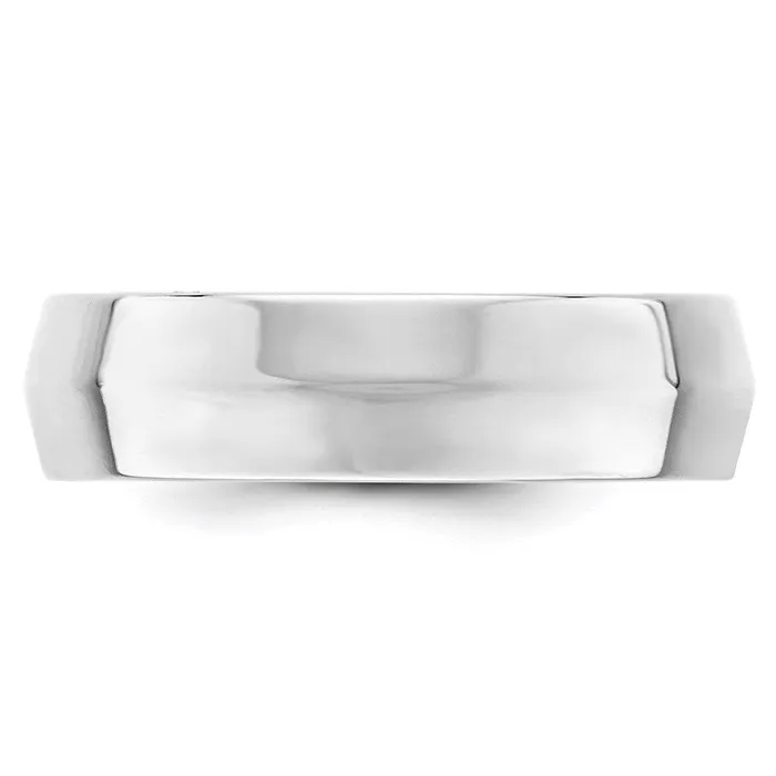 Goldia Rings Solid 10K White Gold 6mm Knife Edge Comfort Fit MensWomens Wedding Band Ring Size 6 Goldia Rings Solid 10K White Gold 6mm Knife Edge Comfort Fit MensWomens Wedding Band Ring Size 6