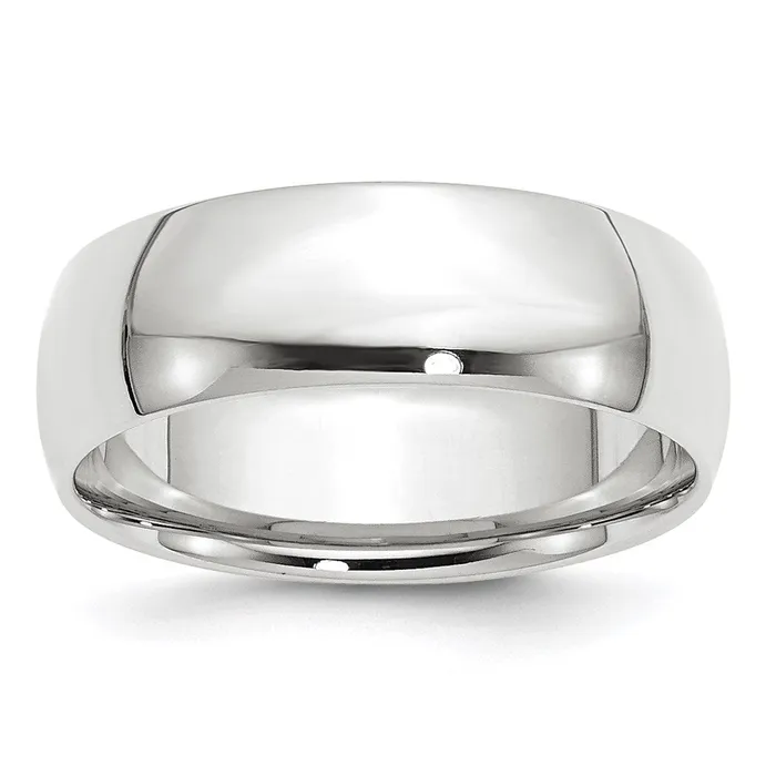 Goldia Rings Solid 10K White Gold 7mm Light Weight Comfort Fit MensWomens Wedding Band Ring Size 13 Goldia Rings Solid 10K White Gold 7mm Light Weight Comfort Fit MensWomens Wedding Band Ring Size 13