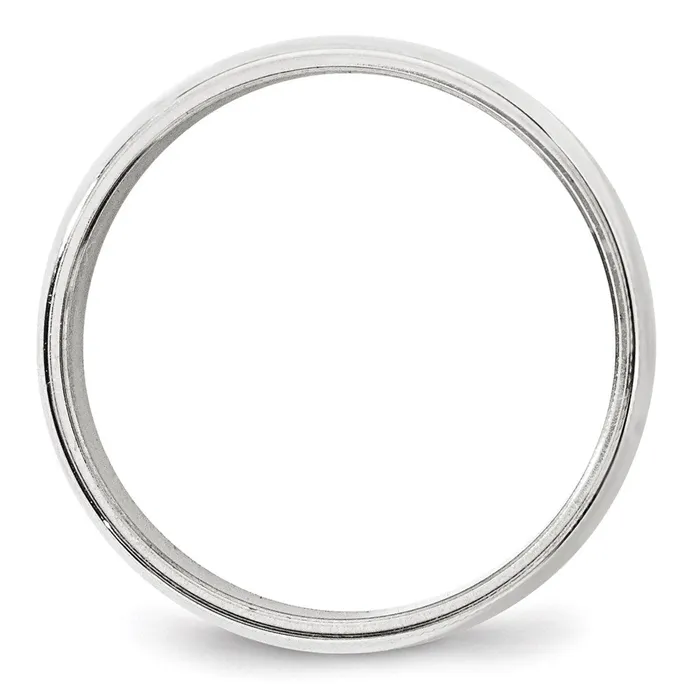 Goldia Rings Solid 10K White Gold 8mm Milgrain Half Round MensWomens Wedding Band Ring Size 135 Goldia Rings Solid 10K White Gold 8mm Milgrain Half Round MensWomens Wedding Band Ring Size 135