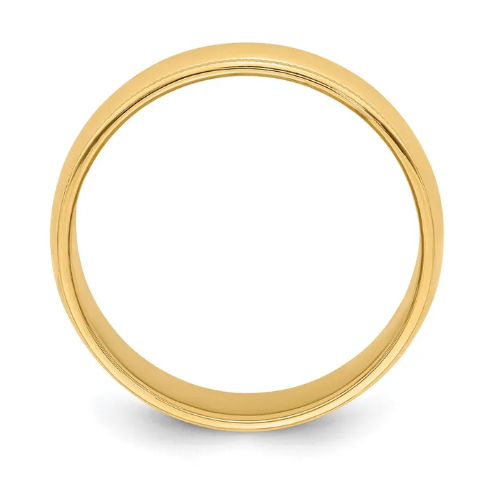 Goldia Rings Solid 10K Yellow Gold 6mm Milgrain Half Round MensWomens Wedding Band Ring Size 135 Goldia Rings Solid 10K Yellow Gold 6mm Milgrain Half Round MensWomens Wedding Band Ring Size 135