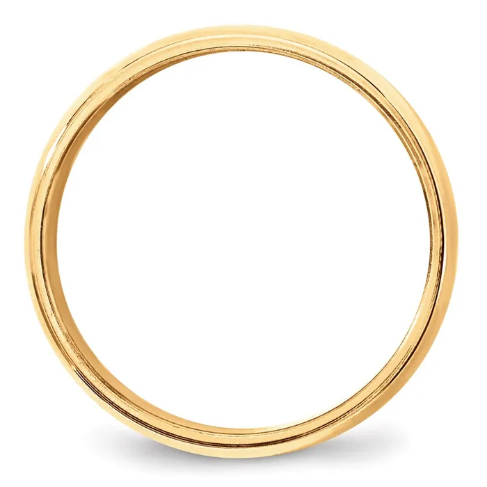 Goldia Rings Solid 10K Yellow Gold 8mm Milgrain Half Round MensWomens Wedding Band Ring Size 135 Goldia Rings Solid 10K Yellow Gold 8mm Milgrain Half Round MensWomens Wedding Band Ring Size 135