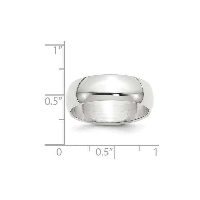 Goldia Rings Solid 10K Yellow Gold White Gold 7mm HalfRound MensWomens Wedding Band Ring Size 75 Goldia Rings Solid 10K Yellow Gold White Gold 7mm HalfRound MensWomens Wedding Band Ring Size 75