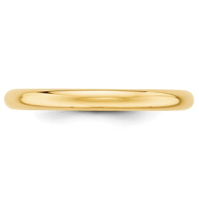 Goldia Rings Solid 14K Yellow Gold 25mm Half Round MensWomens Wedding Band Ring Size 4 Goldia Rings Solid 14K Yellow Gold 25mm Half Round MensWomens Wedding Band Ring Size 4
