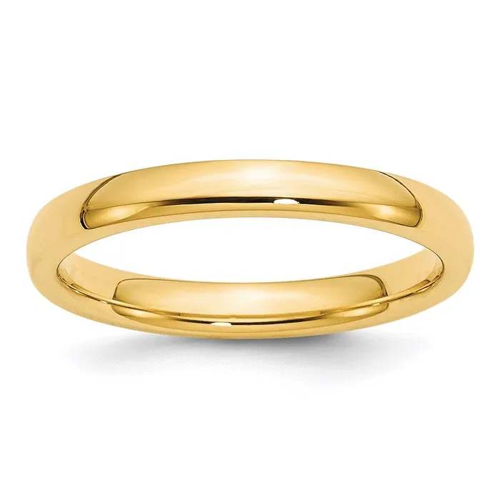 Goldia Rings Solid 14K Yellow Gold 3mm Comfort Fit MensWomens Wedding Band Ring Size 8 Goldia Rings Solid 14K Yellow Gold 3mm Comfort Fit MensWomens Wedding Band Ring Size 8