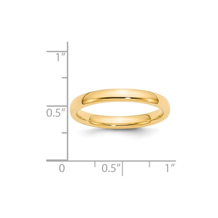 Goldia Rings Solid 14K Yellow Gold 3mm Comfort Fit MensWomens Wedding Band Ring Size 8 Goldia Rings Solid 14K Yellow Gold 3mm Comfort Fit MensWomens Wedding Band Ring Size 8