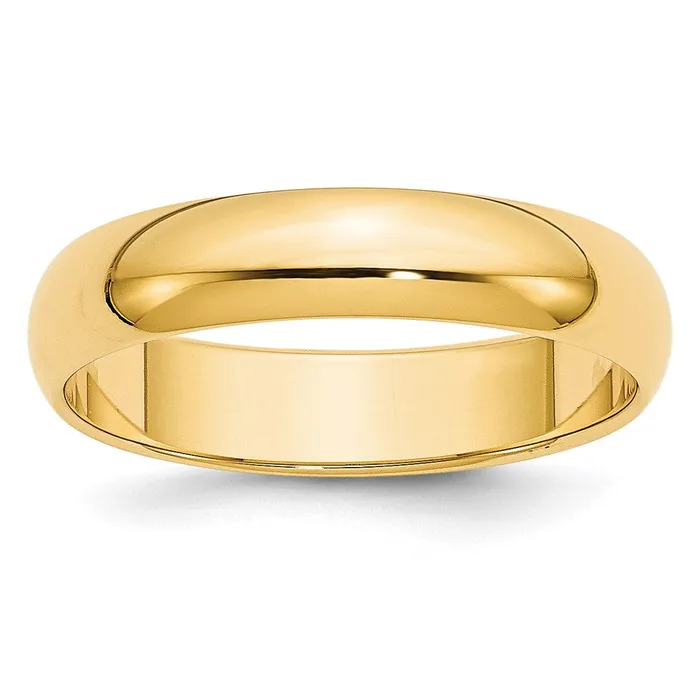 Goldia Rings Solid 14K Yellow Gold 5mm HalfRound Wedding MensWomens Wedding Band Ring Size 95 Goldia Rings Solid 14K Yellow Gold 5mm HalfRound Wedding MensWomens Wedding Band Ring Size 95