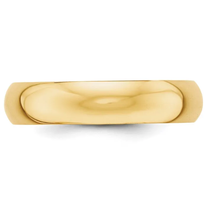 Goldia Rings Solid 14K Yellow Gold 5mm HalfRound Wedding MensWomens Wedding Band Ring Size 95 Goldia Rings Solid 14K Yellow Gold 5mm HalfRound Wedding MensWomens Wedding Band Ring Size 95
