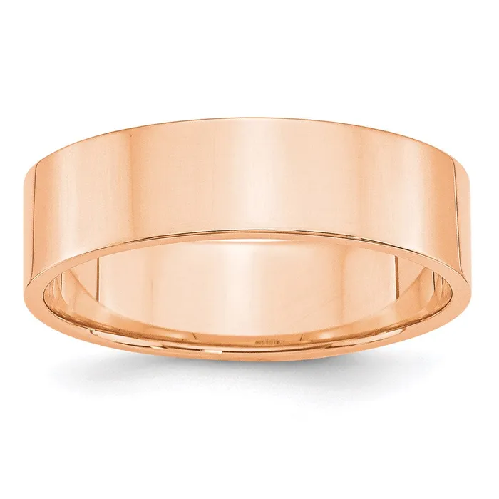 Goldia Rings Solid 14K Yellow Gold Rose Gold 6mm Light Weight Flat MensWomens Wedding Band Ring Size 115 Goldia Rings Solid 14K Yellow Gold Rose Gold 6mm Light Weight Flat MensWomens Wedding Band Ring Size 115