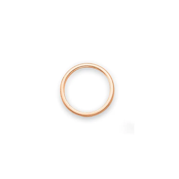 Goldia Rings Solid 18K Rose Gold 15mm Milgrain MensWomens Wedding Band Ring Size 5 Goldia Rings Solid 18K Rose Gold 15mm Milgrain MensWomens Wedding Band Ring Size 5